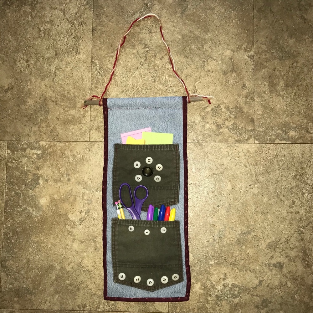 Denim Pocket Wall Hanging